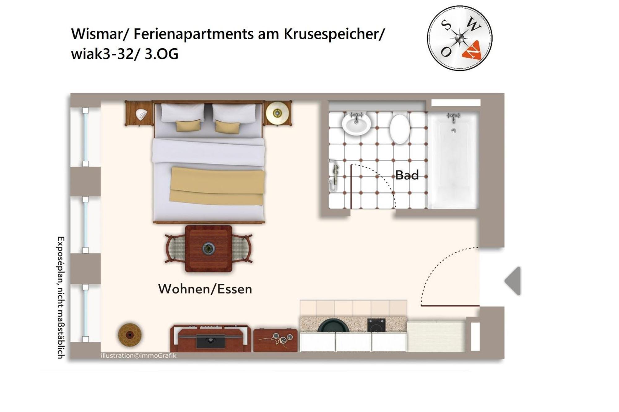 Ferienapartments Am Krusespeicher Ferienapartments Am Krusespeicher 3-32 Wismar Exterior foto